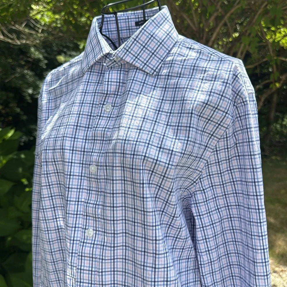 Tommy Hilfiger, long sleeve plaid dress shirt - Picture 2 of 3